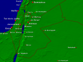 Jordanien Städte + Grenzen 800x600